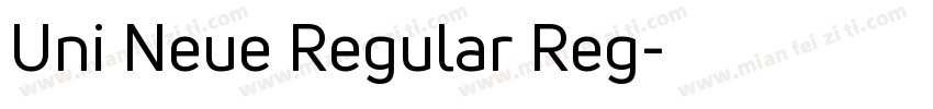 Uni Neue Regular Reg字体转换